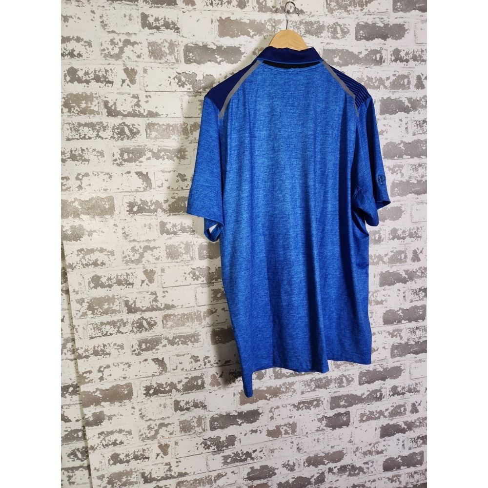 Nike Golf Polo Shirt Mens Large Blue Tour Performance‎ Moisture Wicking Stretch - Picture 7 of 13